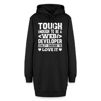 Web Developer Web Developer - Hoodie Dress - black - Front