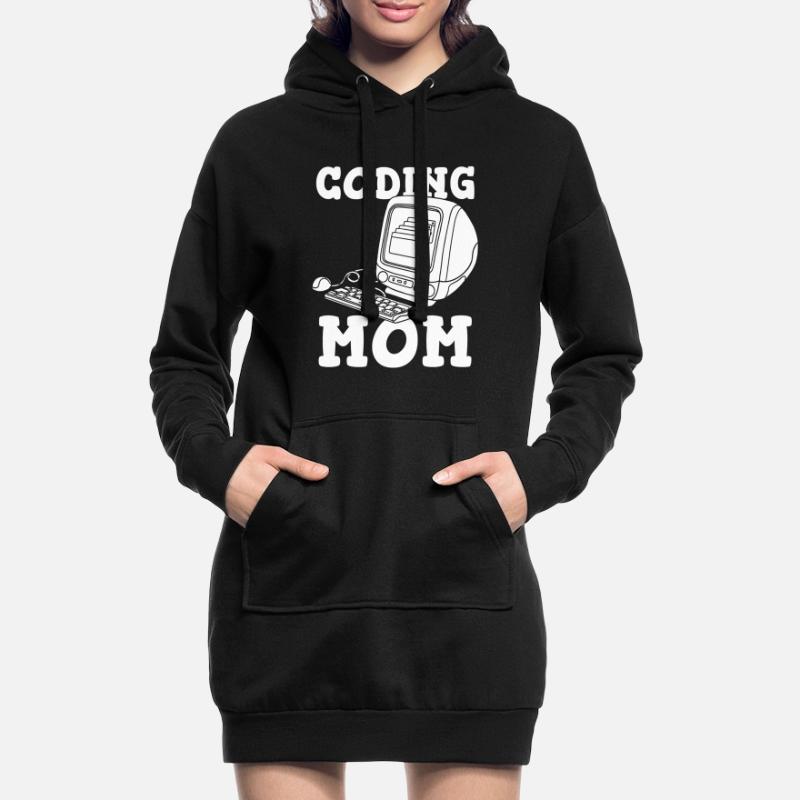 Entwickler Coder Programmierer Mutter Hoodie-Kleid