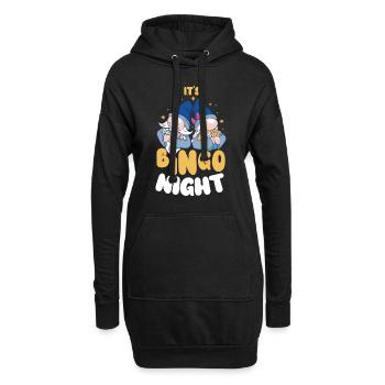 C’est bingo nuit bingo - Sweat-shirt à capuche long Femme - noir - Devant