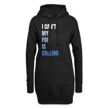 Wing Foil Wingsurfing Foil Wing - Hoodie-Kleid - Schwarz - Vorne