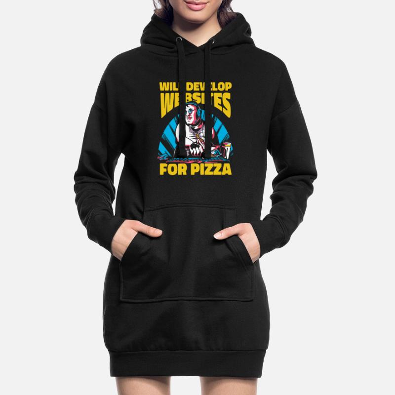 Web Developer Web Developer Pizza Hoodie Dress