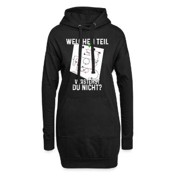 Kunstflug Aresti Figuren Rc Pilot - Hoodie-Kleid - Schwarz - Vorne