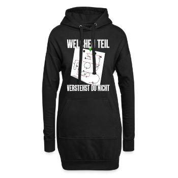 Kunstflug Aresti Figuren Rc Pilot - Hoodie-Kleid - Schwarz - Vorne