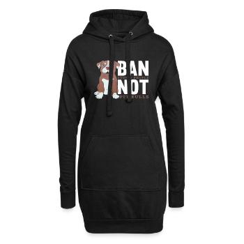 Pitbull Pitbull Verbot - Hoodie-Kleid - Schwarz - Vorne