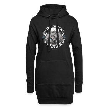 Physique Phyker Cat Physique quantique - Sweat-shirt à capuche long Femme - noir - Devant