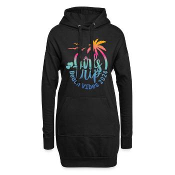Girl Weekend Girls Trip Beach Vibes 2024 - Hoodie-Kleid - Schwarz - Vorne