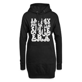 Groovy In Meiner Kürbisgewürz-ära - Hoodie-Kleid - Schwarz - Vorne