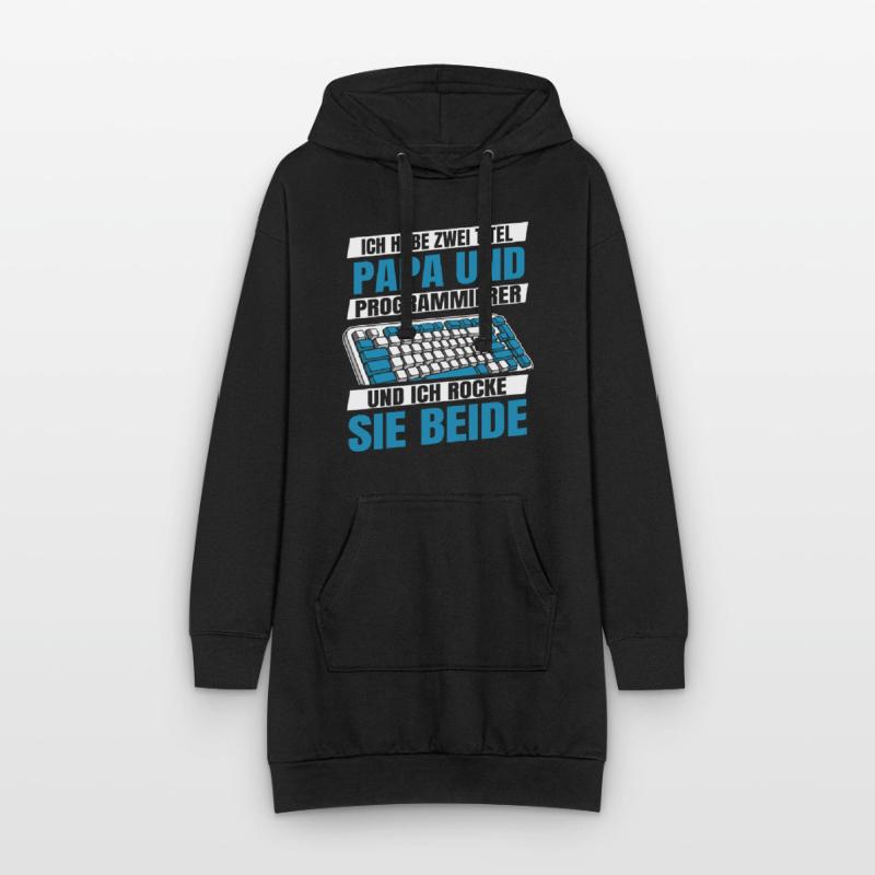 Entwickler Coder Programmierer Vater Hoodie-Kleid