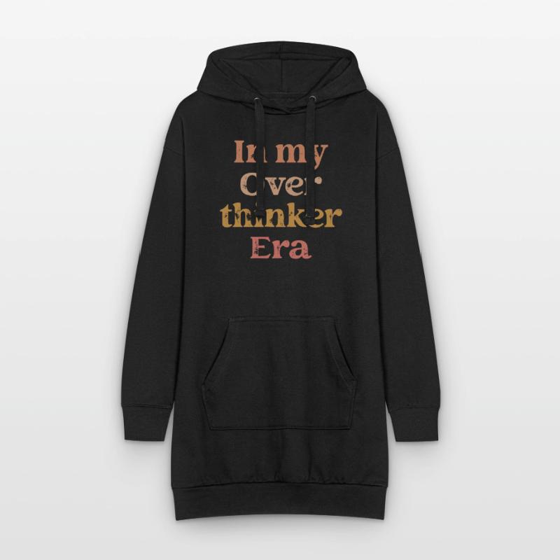 Dans mon ère Overthinker Overthink Sweat-shirt à capuche long Femme