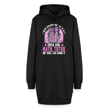 Mathelehrer Mathe Lehrer Taschenrechner - Hoodie-Kleid - Schwarz - Vorne