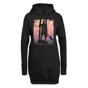 Stand Up Paddle Stand Up Board Sup - Sweat-shirt à capuche long Femme - noir - Devant