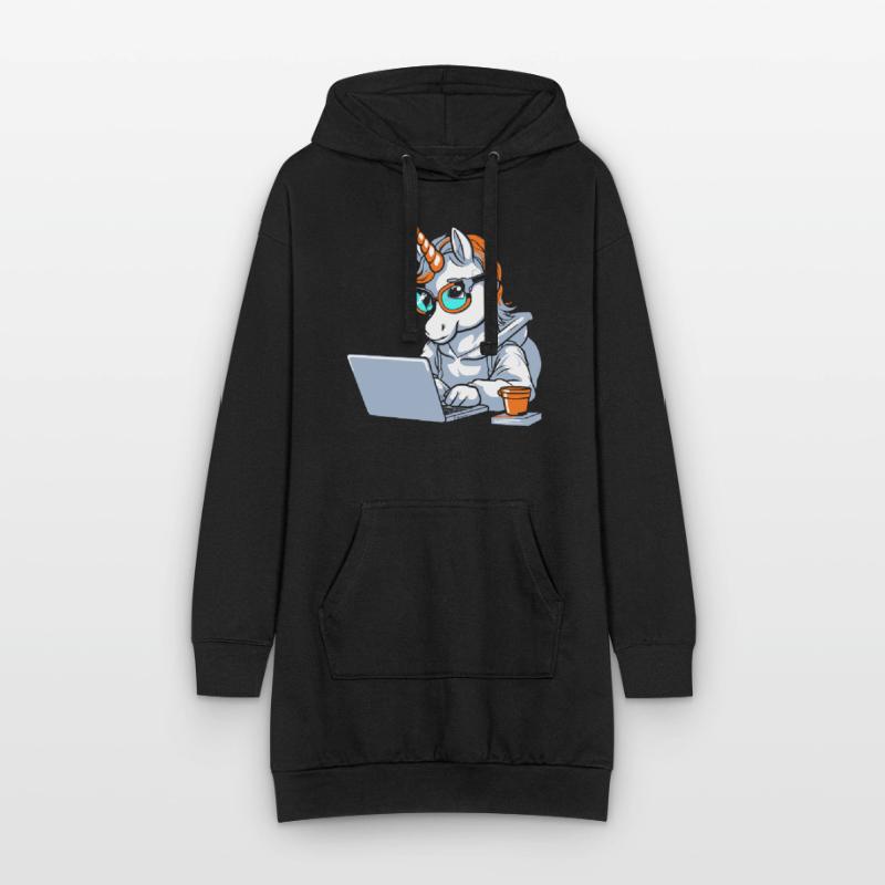 Entwickler Coder Programmierer Kaffee Hoodie-Kleid