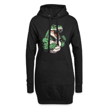Fitness T Rex - Sweat-shirt à capuche long Femme - noir - Devant