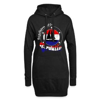 Kroatien Segeltörn 2024 - Hoodie-Kleid - Schwarz - Vorne