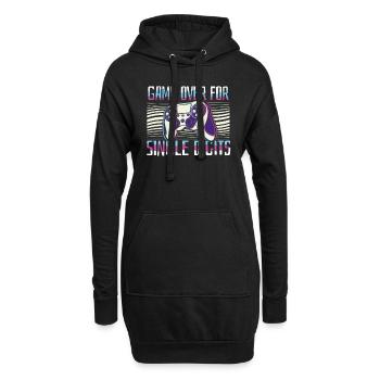 Gaming 10e anniversaire 10 ans Gamer - Sweat-shirt à capuche long Femme - noir - Devant