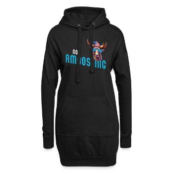 Orignal frais non amossant - Sweat-shirt à capuche long Femme - noir - Devant