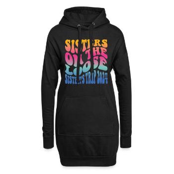 Sisters On The Loose Girls Reunion Trip - Hoodie Dress - black - Front