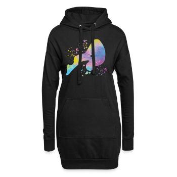 Plongeon, Plongeon synchronisé, Saut artistique - Sweat-shirt à capuche long Femme - noir - Devant