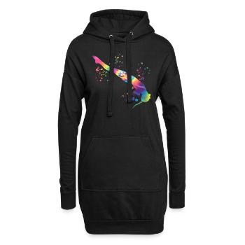 Plongeur en eau synchronisé High Diver - Sweat-shirt à capuche long Femme - noir - Devant