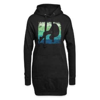 Plongeon, Saut artistique, Plongeon synchronisé - Sweat-shirt à capuche long Femme - noir - Devant