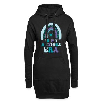 In Meiner Angst-ära Lustiges Überdenken - Hoodie-Kleid - Schwarz - Vorne