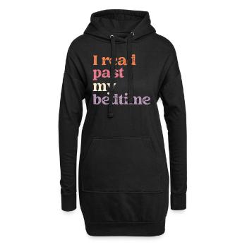 Bibliothèque livre amant lecture rat de bibliothèque - Sweat-shirt à capuche long Femme - noir - Devant