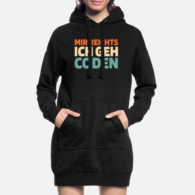 Entwickler Coder Programmierer Hoodie-Kleid