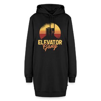Elevator Elevator - Hoodie Dress - black - Front