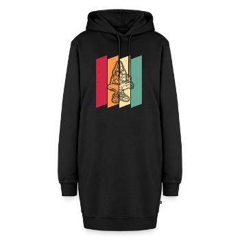Gamer Gaming Pizza Gaming Controller - Hoodie-Kleid - Schwarz - Vorne