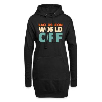 Lacrosse Lacrosse On World Off - Hoodie-Kleid - Schwarz - Vorne
