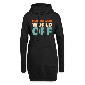Jagen Jäger Jagd Hunting On World Off - Sweat-shirt à capuche long Femme - noir - Devant
