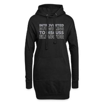 Elevator Elevator - Hoodie Dress - black - Front