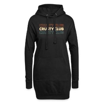 Sauerteig Brot - Hoodie-Kleid - Schwarz - Vorne