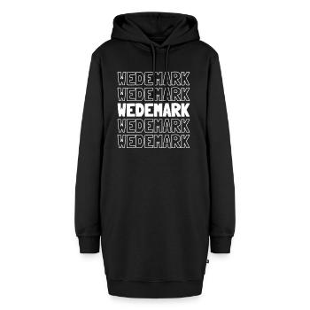 Deutsche Stadt Wedemark Niedersachsen - Hoodie-Kleid - Schwarz - Vorne