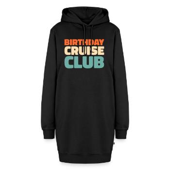 Kreuzfahrt - Hoodie-Kleid - Schwarz - Vorne