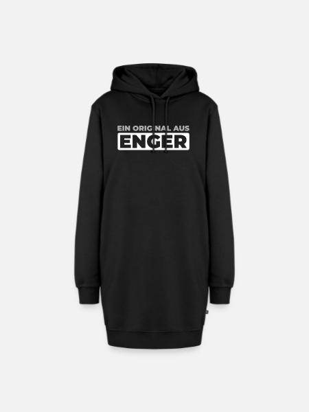 Deutsche Stadt Enger Nordrheinwestfalen - Hoodie-Kleid - Schwarz