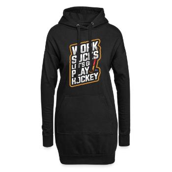 Feldhockey - Hoodie-Kleid - Schwarz - Vorne