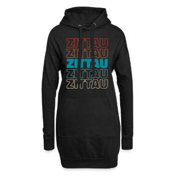 Deutsche Stadt Zittau Sachsen - Hoodie-Kleid - Schwarz - Vorne