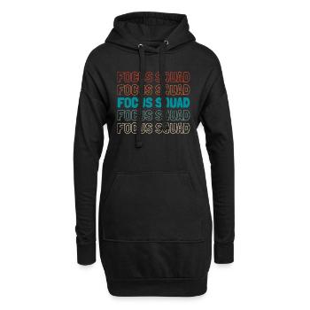 Escouade de chauffeurs - Sweat-shirt à capuche long Femme - noir - Devant