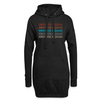 L’escouade Kaplan - Sweat-shirt à capuche long Femme - noir - Devant