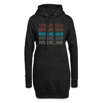 Koch Kochen Kader - Hoodie-Kleid - Schwarz - Vorne