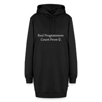 Programmeur Coder Développeur de logiciels - Sweat-shirt à capuche long Femme - noir - Devant