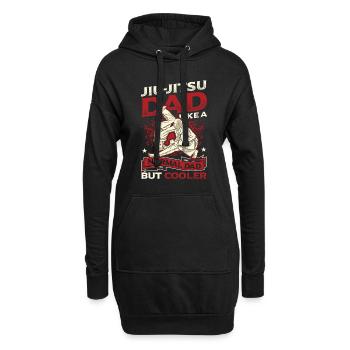Comme un papa normal, mais cool, papa Jiu Jitsu - Sweat-shirt à capuche long Femme - noir - Devant