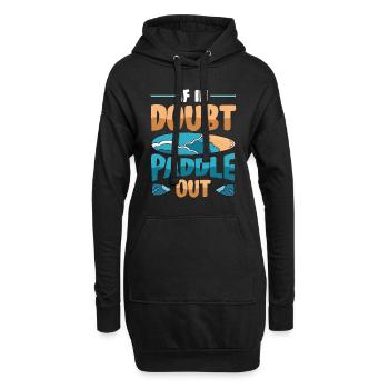 En cas de doute Paddle Out Standup Paddle Board - Sweat-shirt à capuche long Femme - noir - Devant