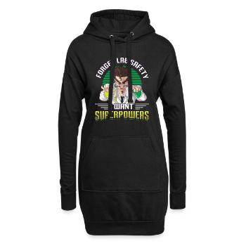 Oubliez votre sécurité, science chimie - Sweat-shirt à capuche long Femme - noir - Devant