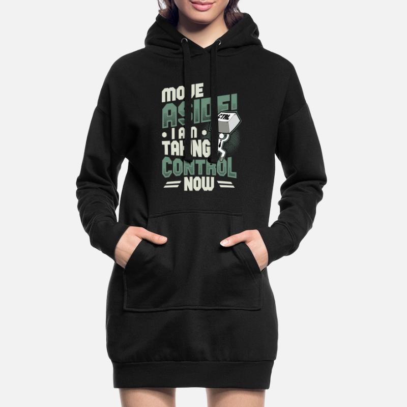 IT Support Computer Nerd Programmierer Pun Hoodie-Kleid