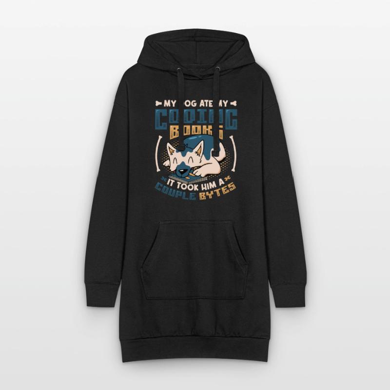 Dog Bytes Code Computer Joke Programming Hoodie Dress