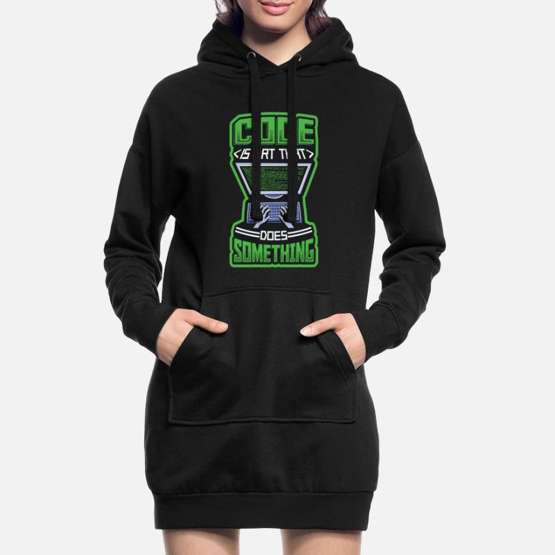 Code is an art that does something programming Hoodie Dress