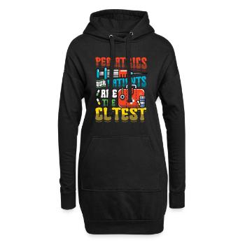Pädiatrie Unsere Patienten Sind Die Süßesten - Hoodie-Kleid - Schwarz - Vorne