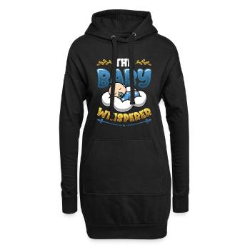 The Baby Whisperer Nounou Childminder Baby-sitter - Sweat-shirt à capuche long Femme - noir - Devant